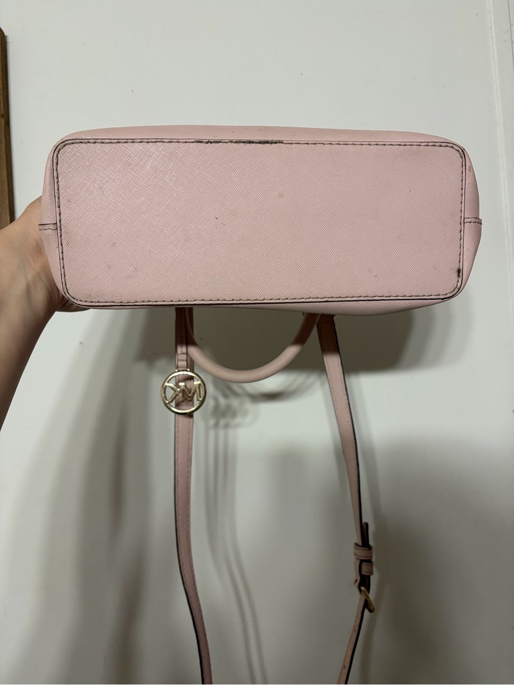 Michael Kors Blush Pink Saffiano Leather Crossbody Satchel - Picture 3 of 6